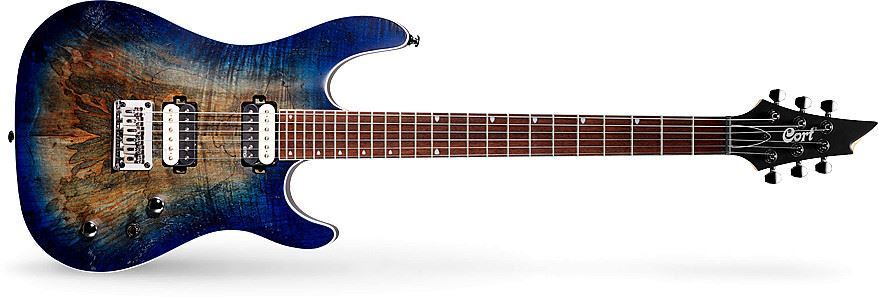 Cort KX300 OPCB Electric Guitar Open Pore Cobolt Burst Finish