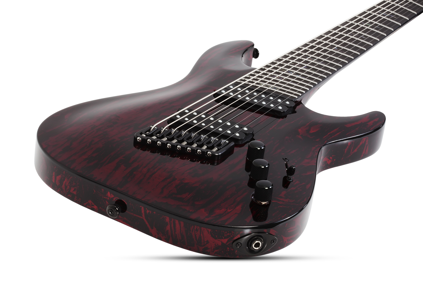 Schecter silver mountain blood moon sales