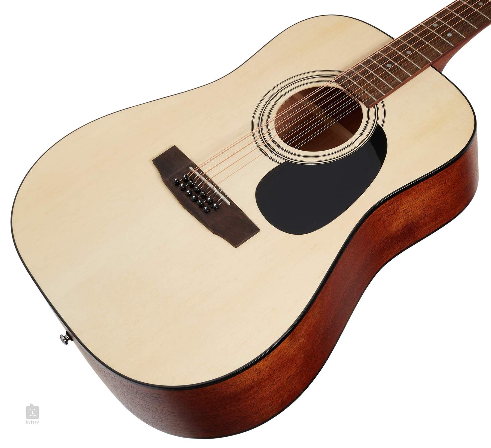 Cort AD810 12OP 12 String Dreadnought Guitar Natural Open Pore Gold Coast Music