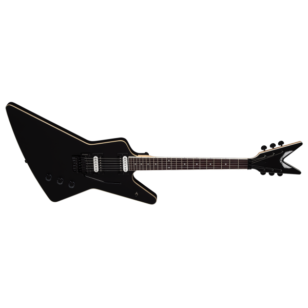 Dean ZX Floyd Rose Satin Black, Indian Rosewood Fretboard | Gold