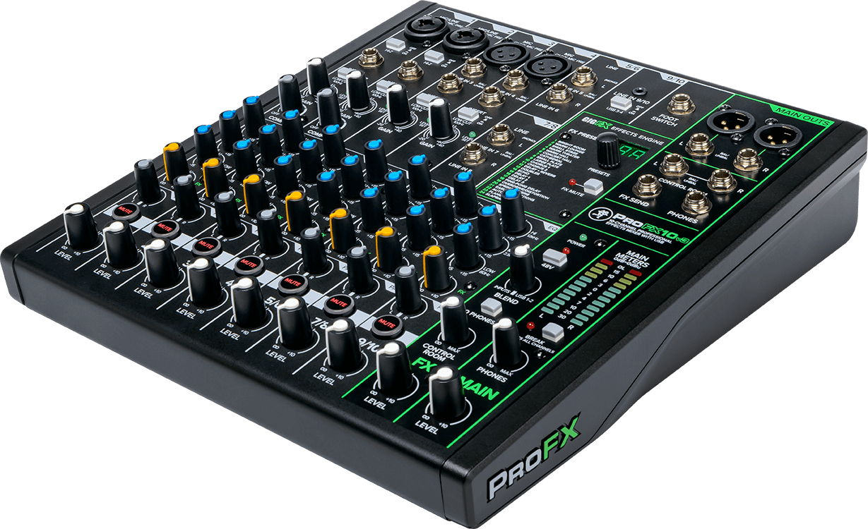Mackie ProFX V3 10 Channel Professional Effects Mixer w/ USB MKPROFX10V3