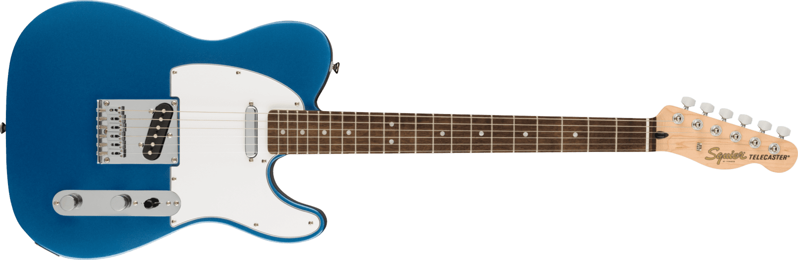Squier Affinity Series Telecaster Laurel White Pickguard Lake Placid Blue Gold Coast Music