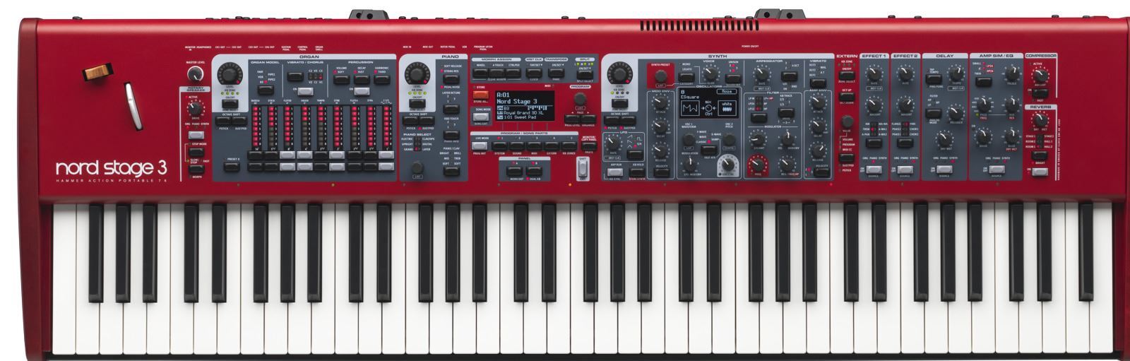 Nord Stage 3 HP76Key Hammer Action Portable Digital Piano Gold Coast