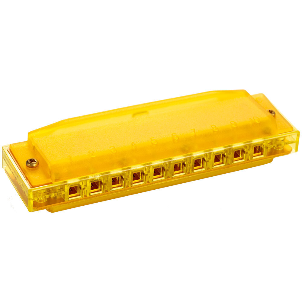 Hohner Kids Clearly Colourful Translucent Harmonica in Yellow