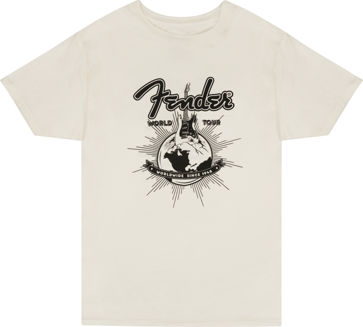 Fender® World Tour T-Shirt - Vintage White - XXL
