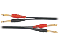 Australasian AR15 2 x 6.3 Mono Jack to 2 x 6.3 Mono Jack Cable