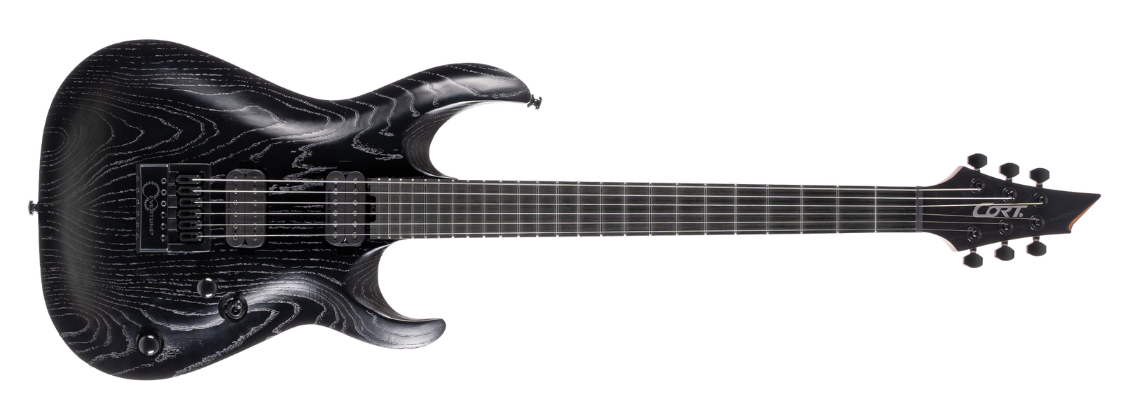 Cort KX700 EverTune Electric Guitar - Open Pore Black