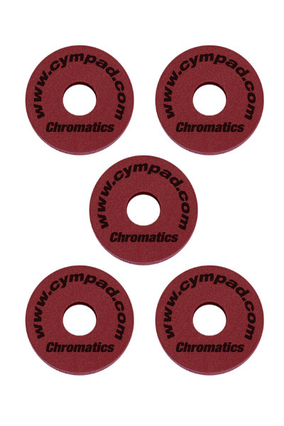 Cympads Chromatics Cellular Foam Cymbal Washers (5-Pieces) Crimson