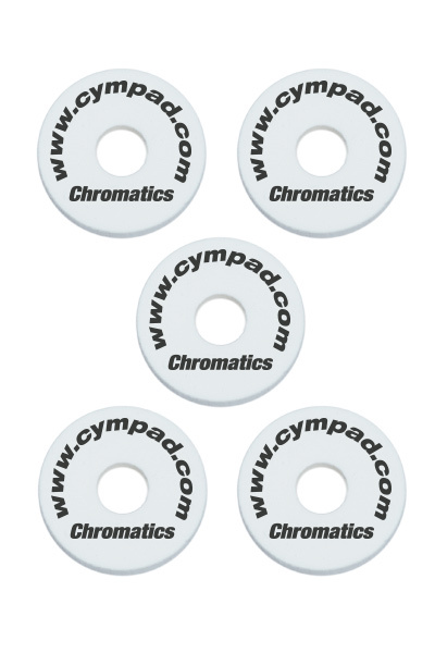Cympads Chromatics Cellular Foam Cymbal Washers (5-Pieces) White