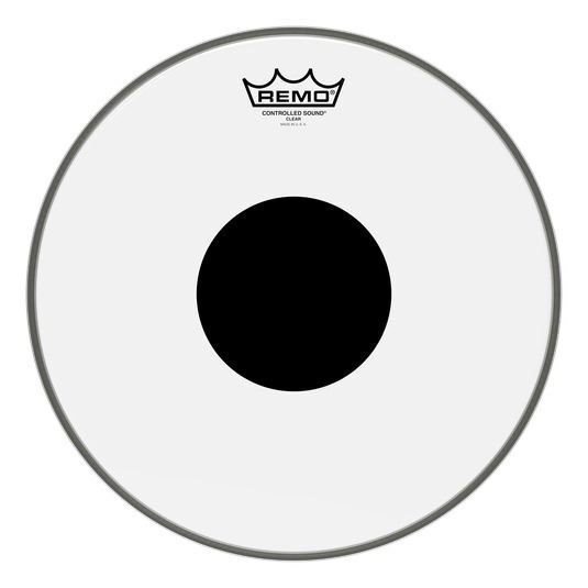 Remo CS-0313-10 13″ Controlled Sound Clear Black Dot 