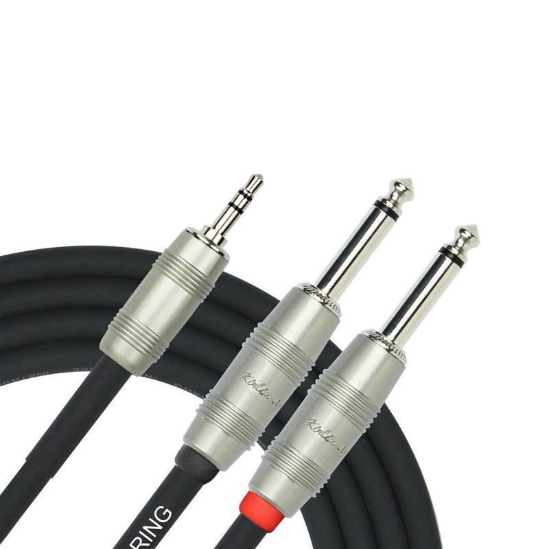 DCM DY362-10ft  3mtr 3.5mm TRS - 2 X 6.5mm Mono Signal Cable