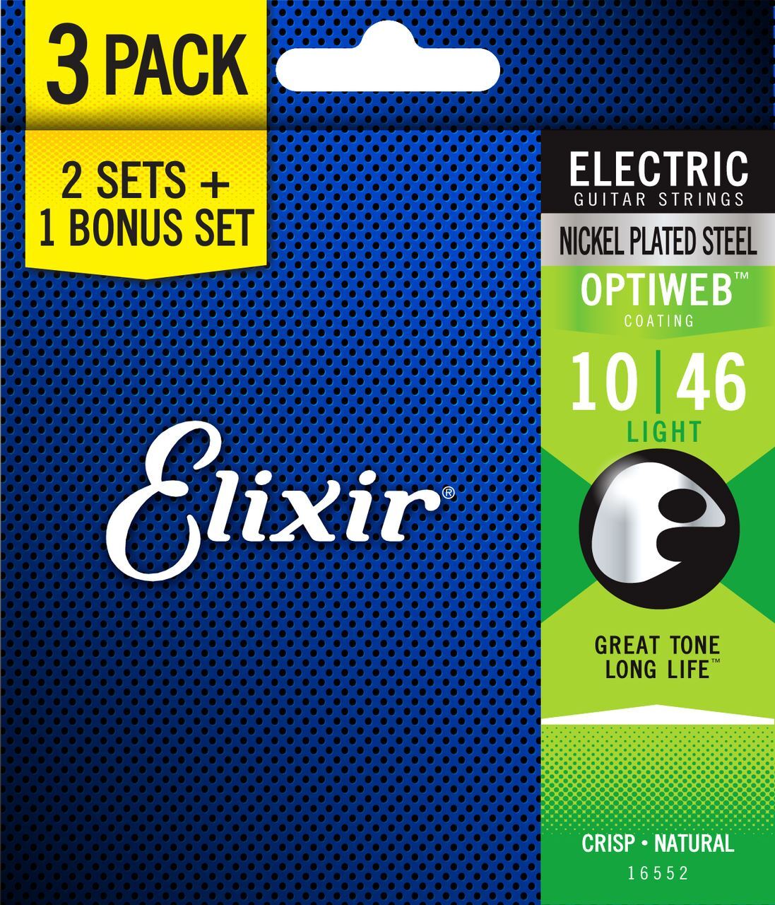 Elixir 116552 Optiweb Electric  10-46 3 Pack Light