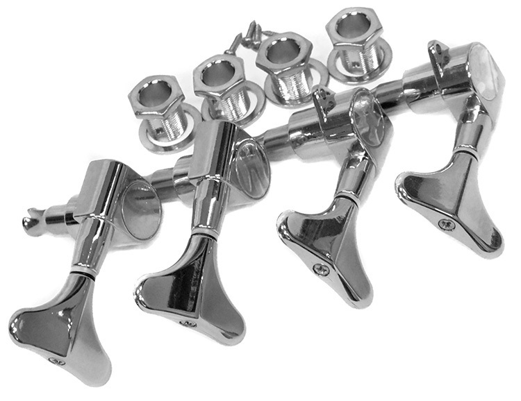 GT Electric Bass Guitar Sealed Tuning Machines in Chrome Finish (2+2)