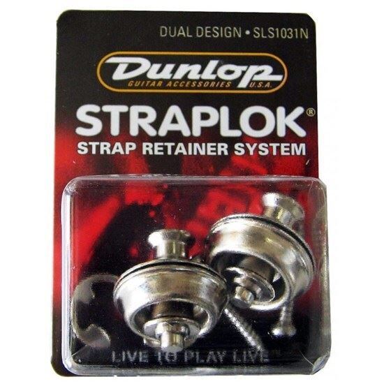 Jim Dunlop J1031N Dual Design Strap Locks (Nickel)