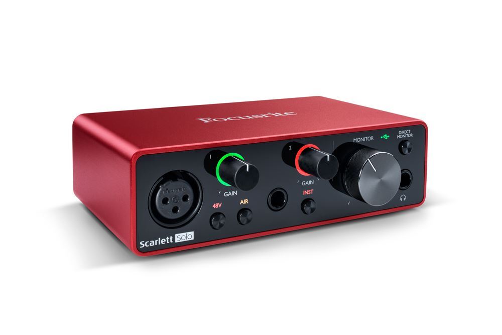 Focusrite Scarlett Solo Gen 3 2-in/2-out USB Audio Interface