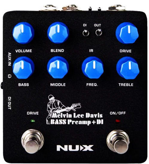 NU-X Verdugo Series "Melvin Lee Davis" Bass Preamp & DI Pedal