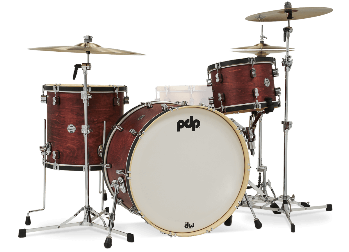 PDP Concept Maple Classic 3-piece Shell Pack with 24" Bass - Ox Blood Stain