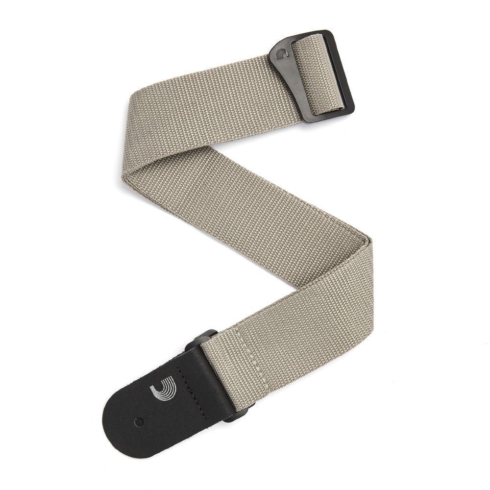 D'Addario PWS105 Polypropylene Guitar Strap - Silver