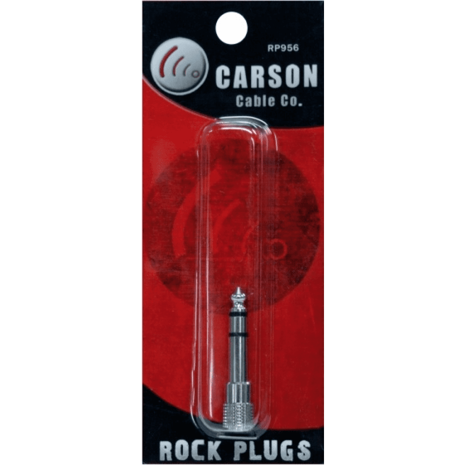 Carson RP956 Adaptor 6.35mm Stereo Jack Plug to 3.5mm Stereo Female Socket