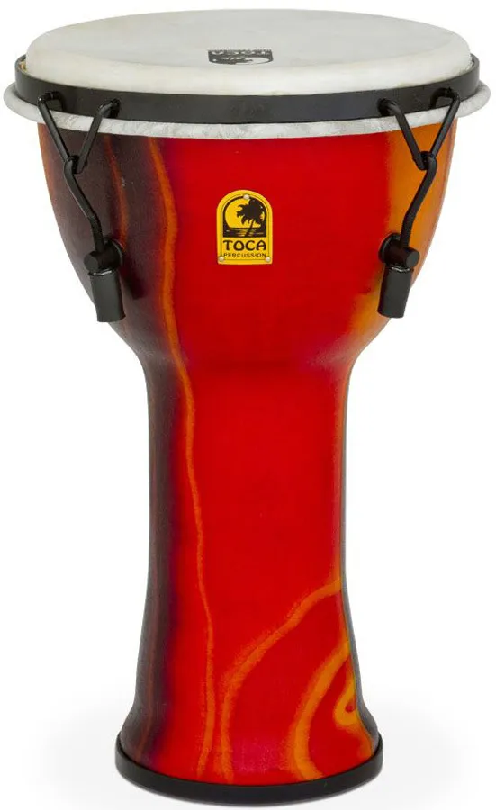 Toca Freestyle 2 Series Mech Tuned Djembe 9 Inch in Fiesta | Gold
