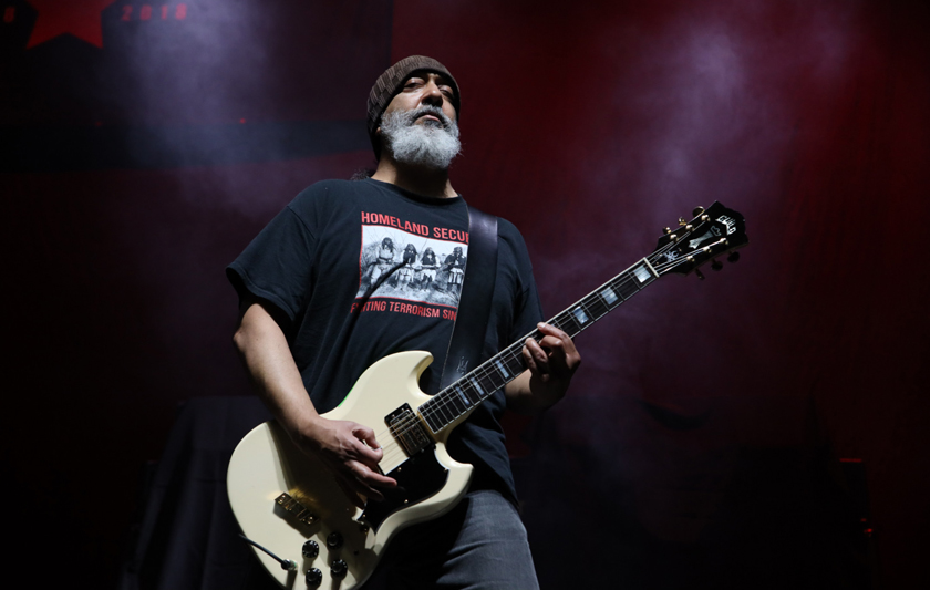 Kim Thayil, formerly of Soundgarden, plays his Guild Guitar