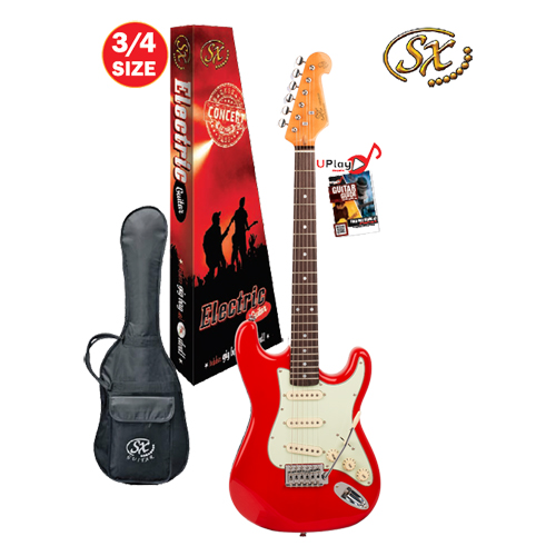 SX VES34FR 3/4 Electric Guitar - Fiesta Red