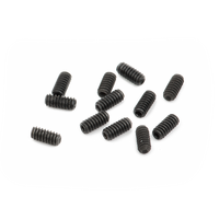 American Series Guitar Bridge Saddle Height Adjustment Screws (1/4"), Black (12)