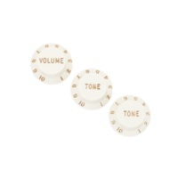 Fender Stratocaster® Knobs, Parchment (Volume, Tone, Tone)