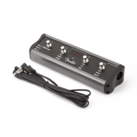 Fender 4-Button Footswitch: Preset Up Down, Quick Access, Effects On/Off, or Tap Tempo, with 1/4" Jack