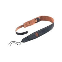 Hofner 01-H65/72-BK Leather Guitar Strap - Black