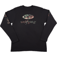 EVH Wolfgang Camo Long Sleeve T-Shirt, Black