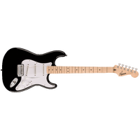 Fender Squier Sonic Stratocaster, Maple Fingerboard, White Pickguard, Black