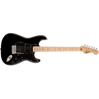 Fender Squier Sonic Stratocaster HSS, Maple Fingerboard, Black Pickguard, Black