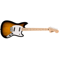 Fender Squier Sonic Mustang, Maple Fingerboard, White Pickguard, 2-Color Sunburst