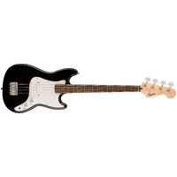 Fender Squier Sonic Bronco Bass, Laurel Fingerboard, White Pickguard, Black
