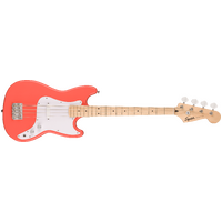 Fender Squier Sonic Bronco Bass, MN, White Pickguard, Tahitian Coral