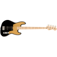 Fender Squier Paranormal Jazz Bass '54, Maple Fingerboard, Gold Anodized Pickguard, Black