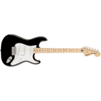 Fender Squier Affinity Series Stratocaster, Maple Fingerboard, White Pickguard, Black