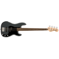 Fender Squier Affinity Series Precision Bass PJ, Laurel Fingerboard, Black Pickguard, Charcoal Frost Metallic