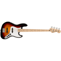 Fender Squier Affinity Series Jazz Bass, Maple Fingerboard, White Pickguard, 3-Color Sunburst