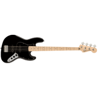 Fender Squier Affinity Series Jazz Bass, Maple Fingerboard, Black Pickguard, Black