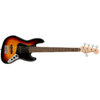 Fender Squier Affinity Series Jazz Bass V, Laurel Fingerboard, Black Pickguard, 3-Color Sunburst