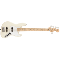 Fender Squier Affinity Series Jazz Bass V, Maple Fingerboard, White Pickguard, Olympic White