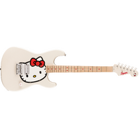 Fender Squier x Hello Kitty White Stratocaster w Gig Bag