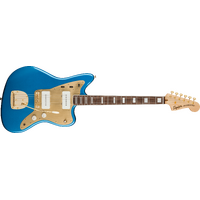 Fender Squier 40th Anniversary Jazzmaster, Gold Edition, Laurel Fingerboard, Gold Anodized Pickguard, Lake Placid Blue