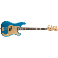 Fender Squier 40th Anniversary Precision Bass, Gold Edition, Laurel Fingerboard, Gold Anodized Pickguard, Lake Placid Blue