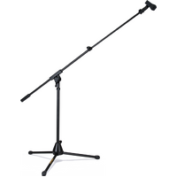 Hercules MS540B Low Profile Tripod Microphone Stand With Boom And Mic Clip