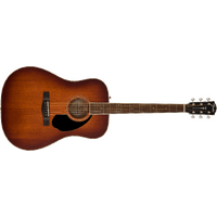 Fender PD-220E Dreadnought, All Mahogany, Ovangkol Fingerboard, Aged Cognac Burst