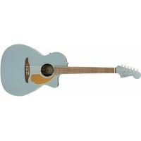 Fender Newporter Player Acoustic-Electric Guitar Walnut Fingerboard, Ice Blue Satin