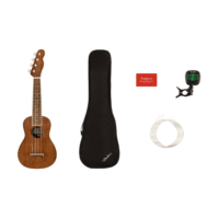 Fender Seaside Soprano Ukulele Pack, Walnut Fingerboard, Natural